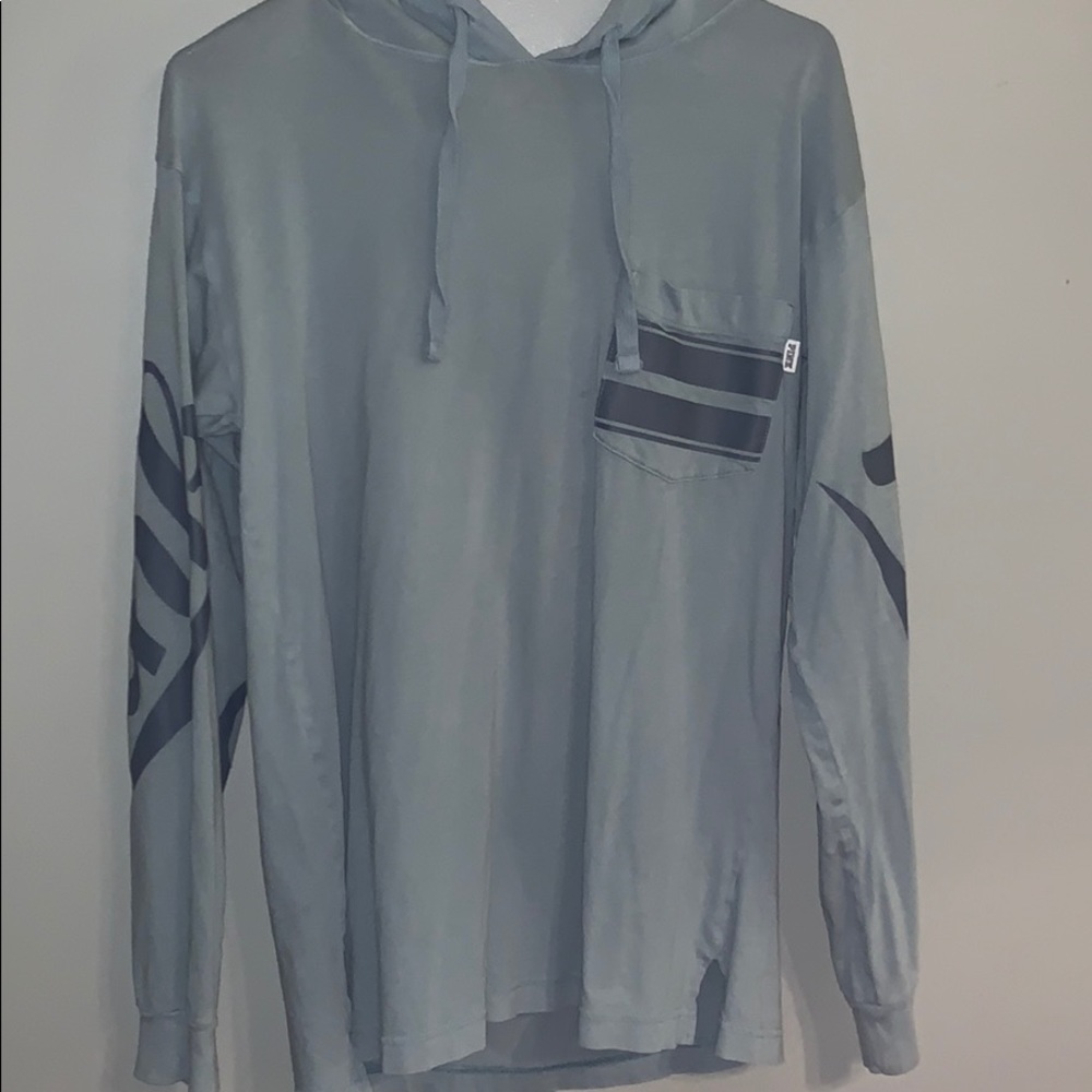 victoria secret pink hooded long sleeve tee